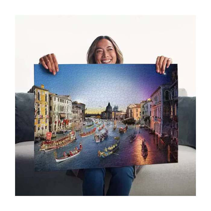 Load image into Gallery viewer, Ravensburger legpuzzel venetie van dag naar nacht - 1000st.
