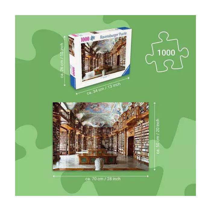 Load image into Gallery viewer, Ravensburger st. florian monastary oostenrijk public library puzzel (1000 stukjes)
