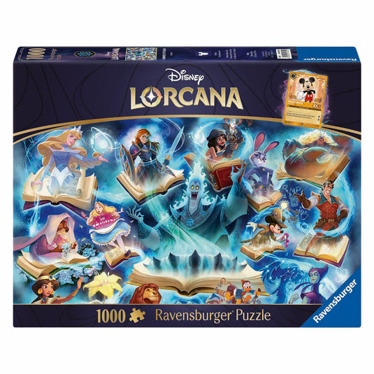 Ravensburger legpuzzel disney lorcana glimmers of the realm: sapphire - 1000st.