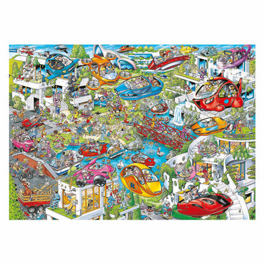 Ravensburger ray's comic series: time travel 4 – future time – cartoon legpuzzel – 1000 stukjes