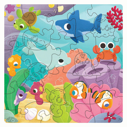 Ravensburger houten legpuzzel onderwaterdieren - 22st.