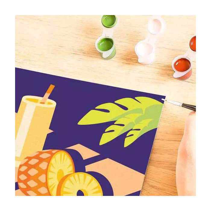 Load image into Gallery viewer, Ravensburger schilderen op nummer set - creatief schilderpakket ananas.
