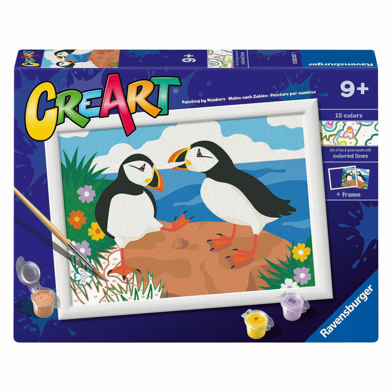 Load image into Gallery viewer, Ravensburger creart schilderen op nummer - papegaai duikers
