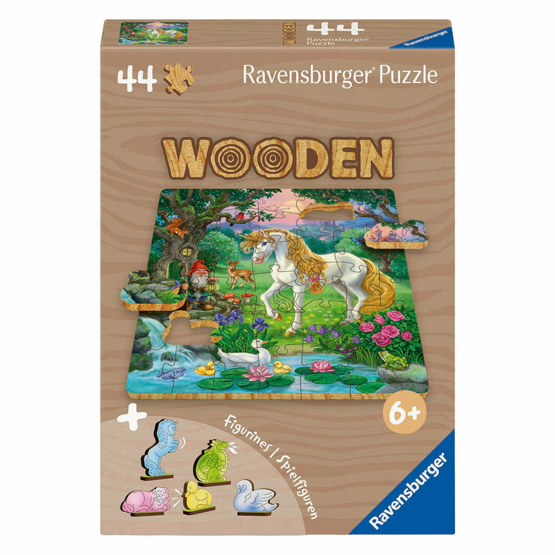 Load image into Gallery viewer, Ravensburger houten legpuzzel eenhoorn - 44st.
