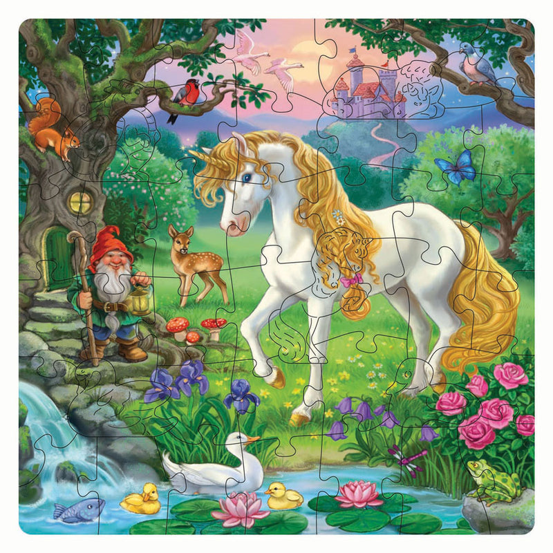 Load image into Gallery viewer, Ravensburger houten legpuzzel eenhoorn - 44st.

