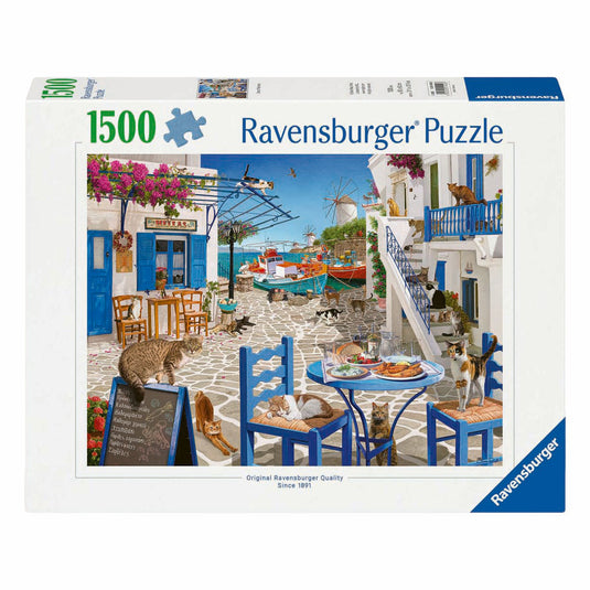 Ravensburger legpuzzel katten van mykonos - 1500st.