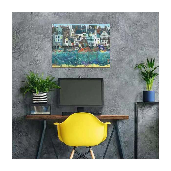 Load image into Gallery viewer, Ravensburger legpuzzel haven van wonderen - een bruisende fantasiehaven - 1500st.
