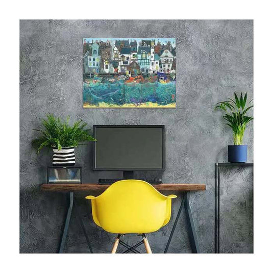 Ravensburger legpuzzel haven van wonderen - een bruisende fantasiehaven - 1500st.