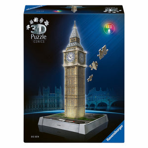 Ravensburger 3d puzzel iconics big ben - met licht - 235st.