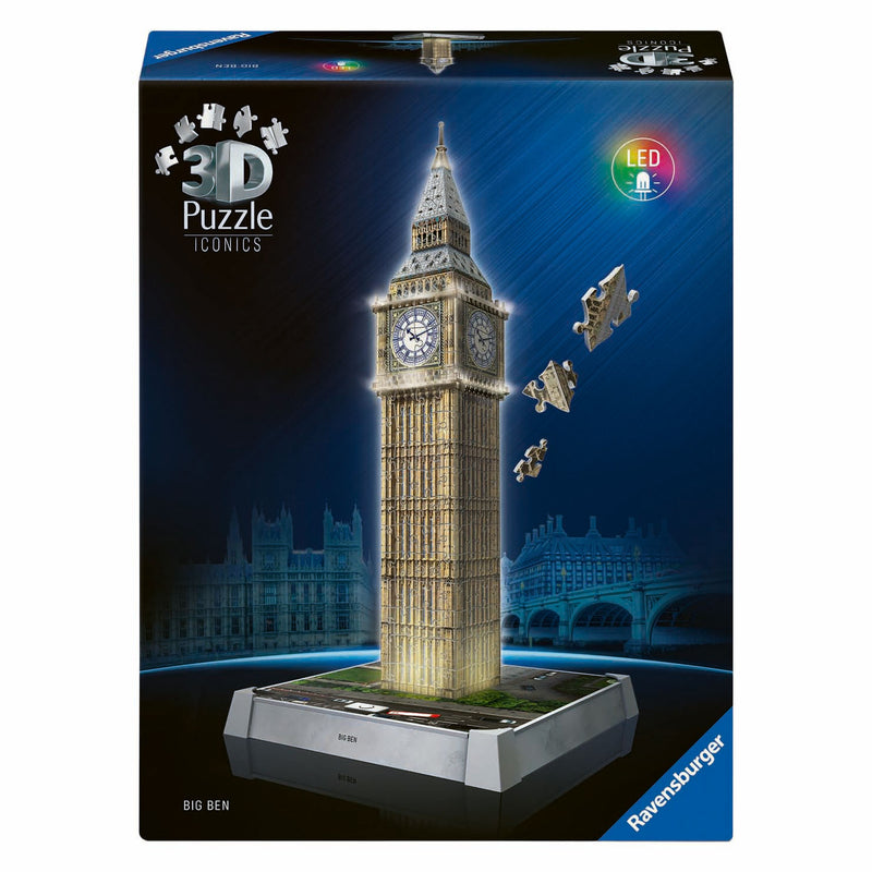 Load image into Gallery viewer, Ravensburger 3d puzzel iconics big ben - met licht - 235st.

