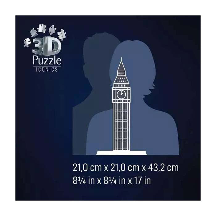 Load image into Gallery viewer, Ravensburger 3d puzzel iconics big ben - met licht - 235st.
