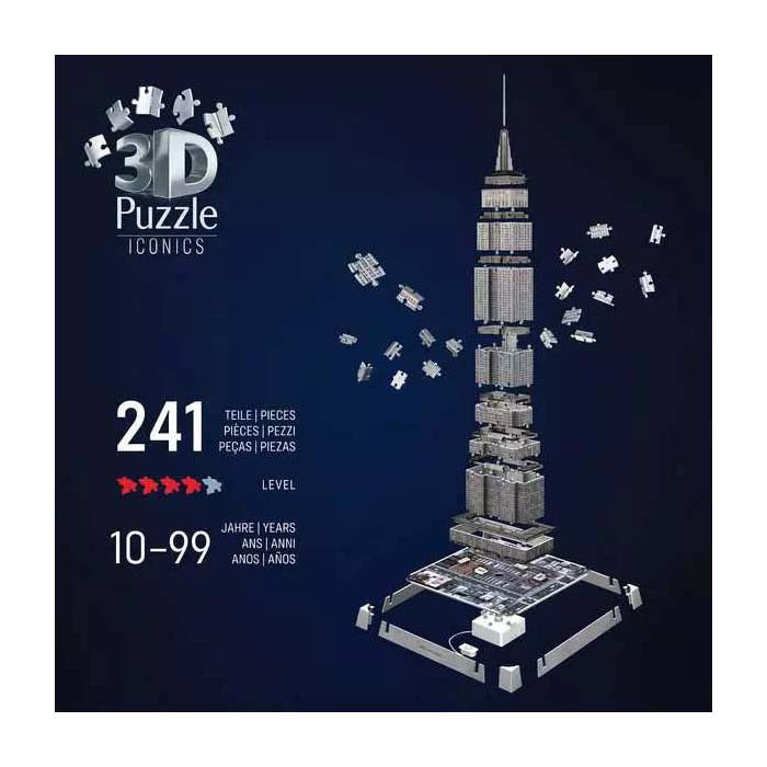 Load image into Gallery viewer, Ravensburger 3d puzzel iconics empire state building - met licht - 241st.

