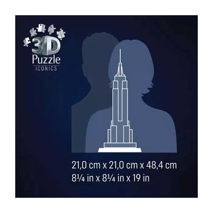 Load image into Gallery viewer, Ravensburger 3d puzzel iconics empire state building - met licht - 241st.
