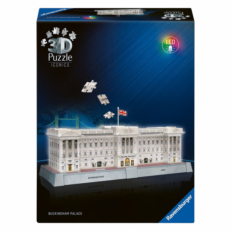 Load image into Gallery viewer, Ravensburger 3d puzzel iconics buckingham palace - met licht - 260st.
