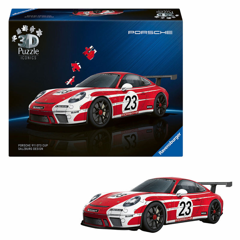 Load image into Gallery viewer, Ravensburger - iconics: porsche 911 salzburg edition - 3d puzzel - 108 stukjes - bouwset voor kinderen vanaf 8 jaar
