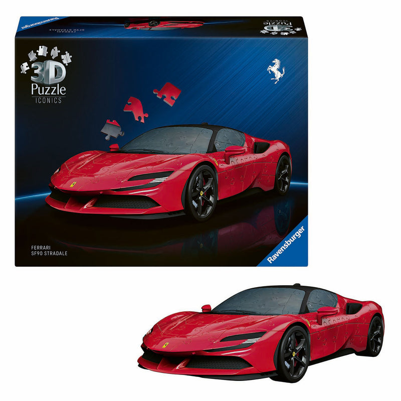 Load image into Gallery viewer, Ravensburger - iconics: ferrari sf90 stradale - 3d puzzel - 108 stukjes - bouwset voor kinderen vanaf 8 jaar
