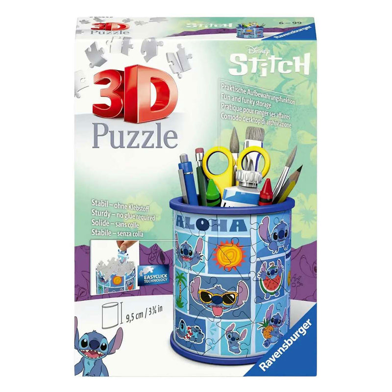 Load image into Gallery viewer, Ravensburger 3d puzzel stitch pennenbak - 54st.
