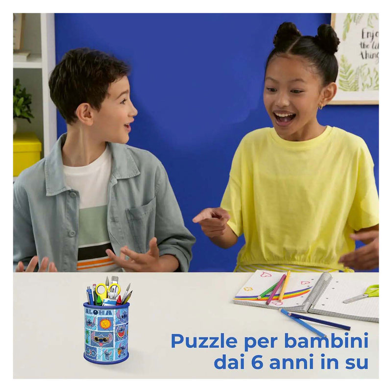 Load image into Gallery viewer, Ravensburger 3d puzzel stitch pennenbak - 54st.
