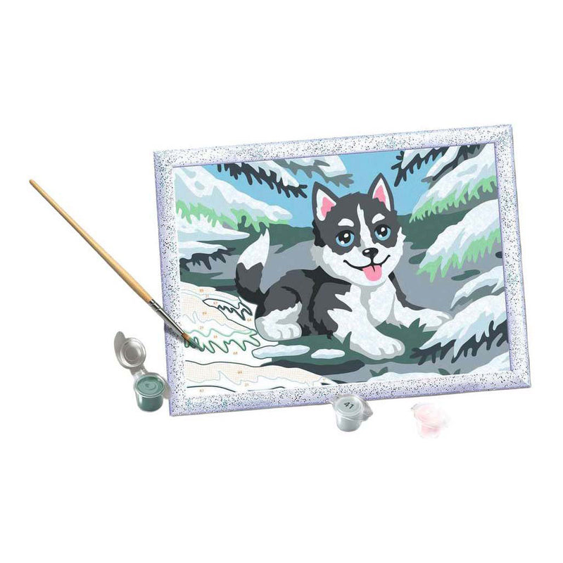 Load image into Gallery viewer, Ravensburger – creart: cheeky husky – schilderen op nummer
