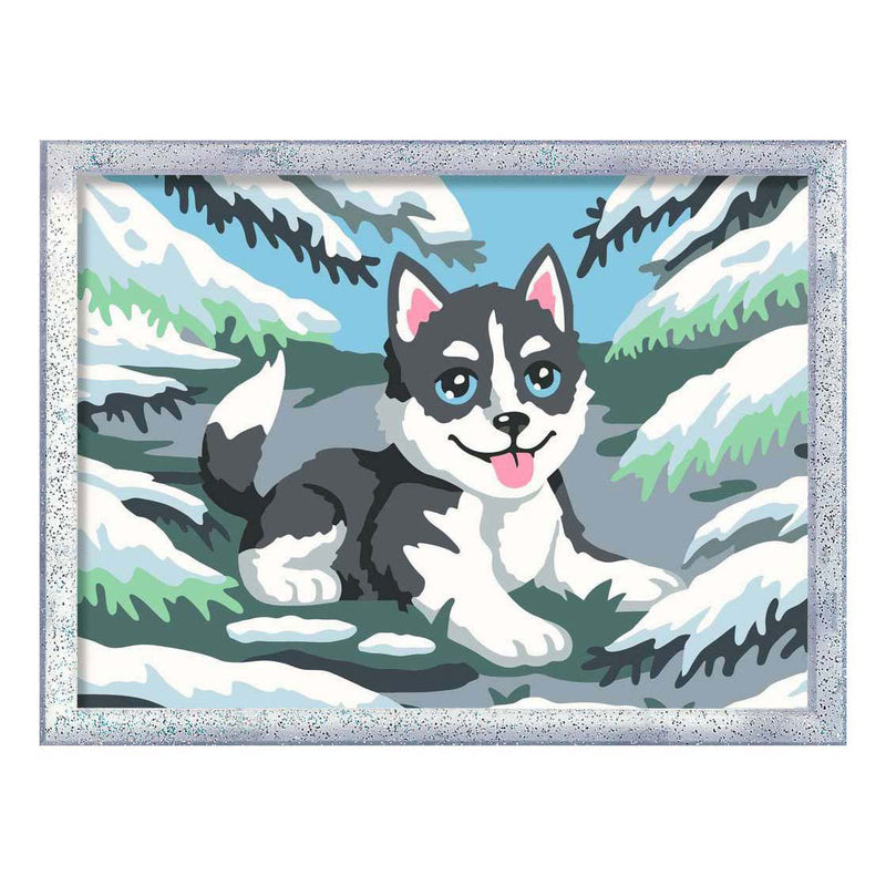 Load image into Gallery viewer, Ravensburger creart schilderen op nummer - ondeugende husky
