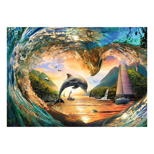 Ravensburger – sprong in de zonsondergang – legpuzzel – 1000 stukjes
