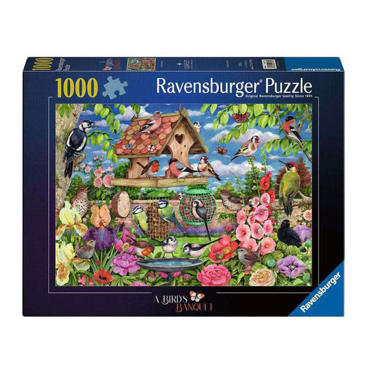 Ravensburger legpuzzel the bird table - 1000st.