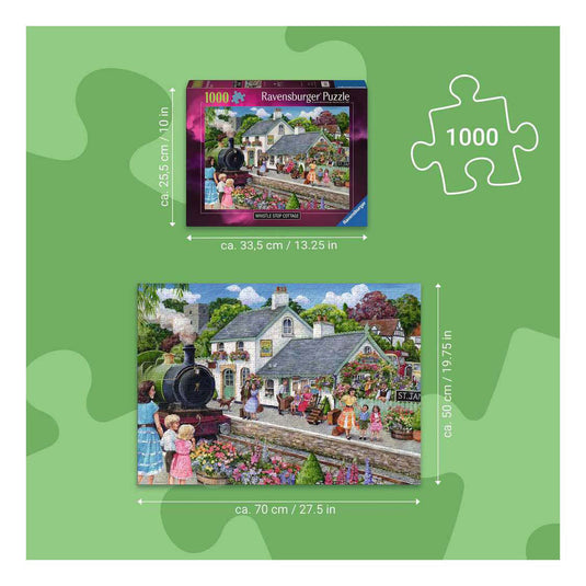 Ravensburger legpuzzel whistle stop cottage - 1000st.