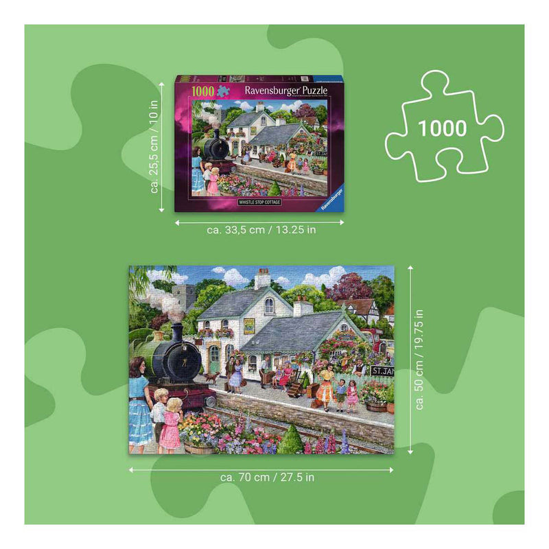 Load image into Gallery viewer, Ravensburger â€“ whistle stop cottage â€“ legpuzzel â€“ 1000 stukjes
