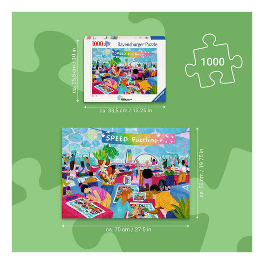 Ravensburger – speed puzzling – legpuzzel – 1000 stukjes