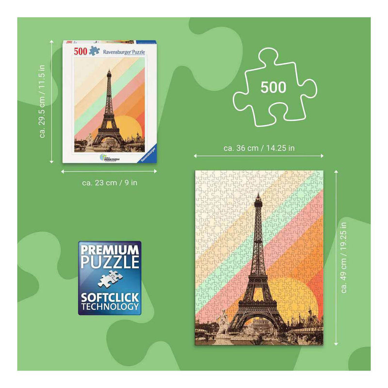 Load image into Gallery viewer, Ravensburger – parijse regenboog – florent bodart – legpuzzel – 500 stukjes
