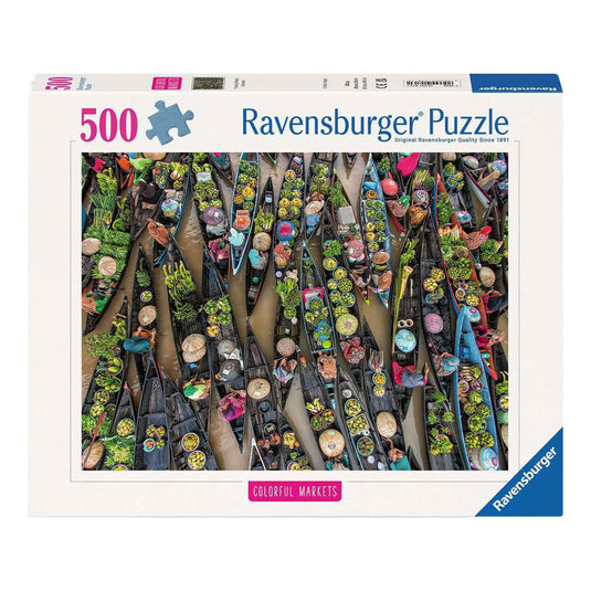 Ravensburger legpuzzel colorful markets no 1 - 500st.