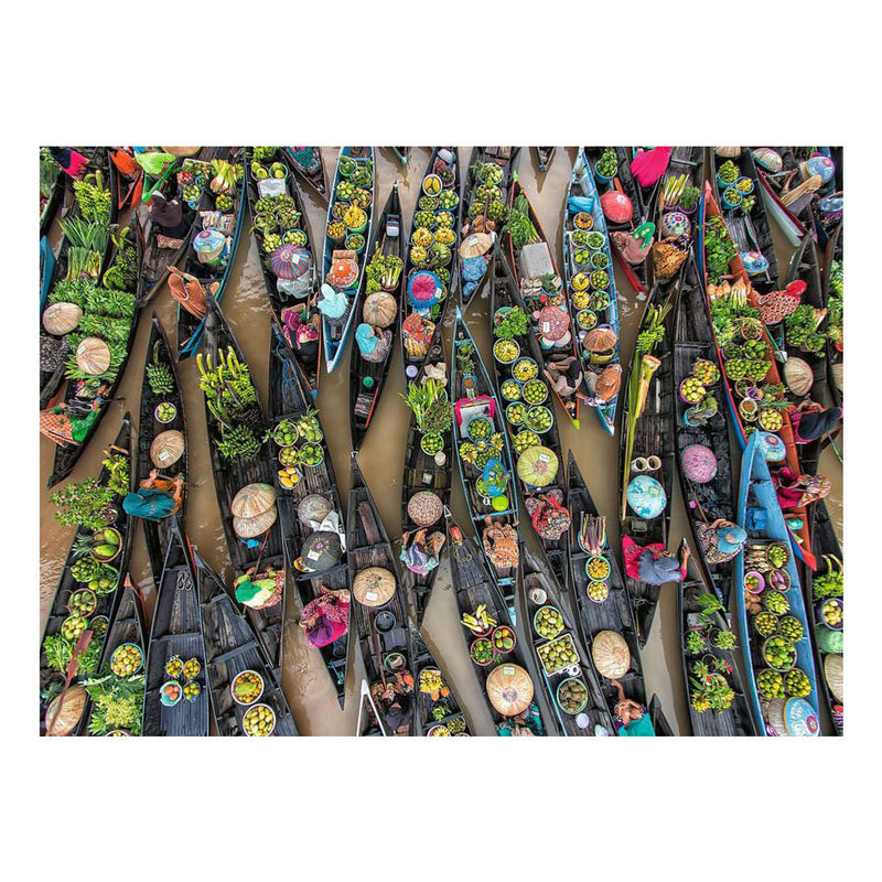 Load image into Gallery viewer, Ravensburger – drijvende markt, indonesië – legpuzzel – 500 stukjes
