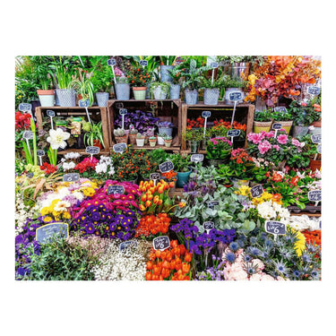 Ravensburger – bloemenmarkt, frankrijk – legpuzzel – 500 stukjes