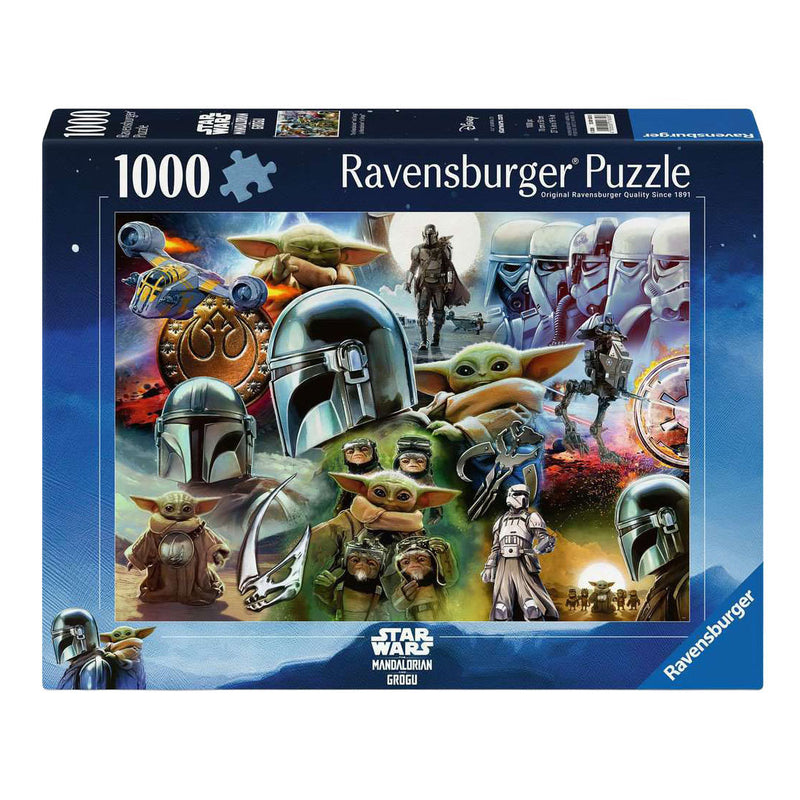 Load image into Gallery viewer, Ravensburger legpuzzel the mandalorian and grogu - 1000st.
