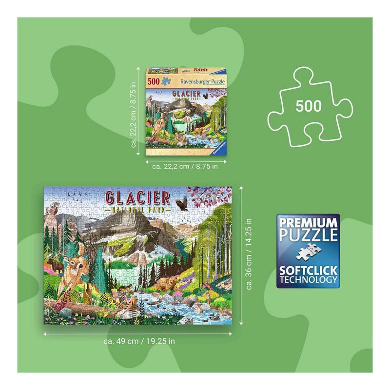 Load image into Gallery viewer, Ravensburger – glacier national park – legpuzzel – 500 stukjes
