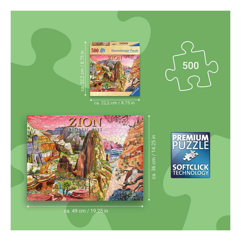 Load image into Gallery viewer, Ravensburger – zion national park – legpuzzel – 500 stukjes

