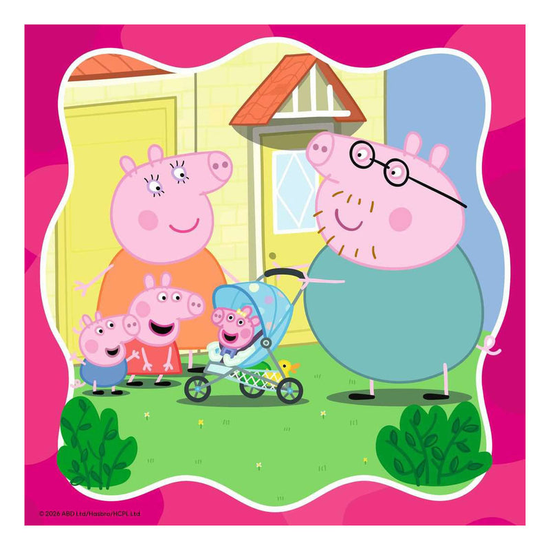 Load image into Gallery viewer, Ravensburger puzzel peppa pig 3x49pcs
