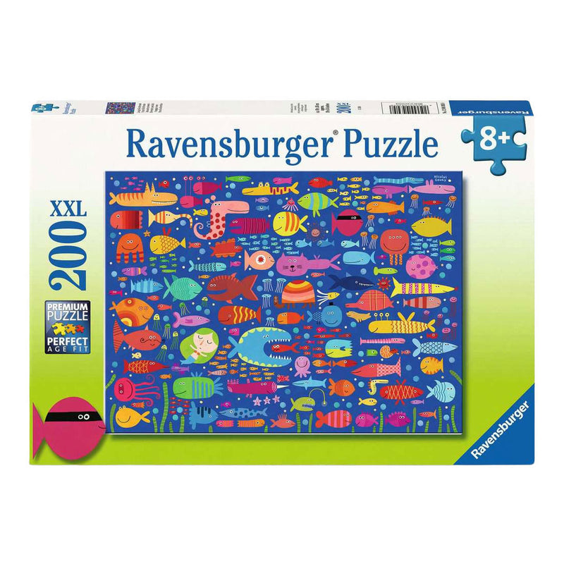 Load image into Gallery viewer, Ravensburger legpuzzel grappige vis vrienden - 200 xxl st.

