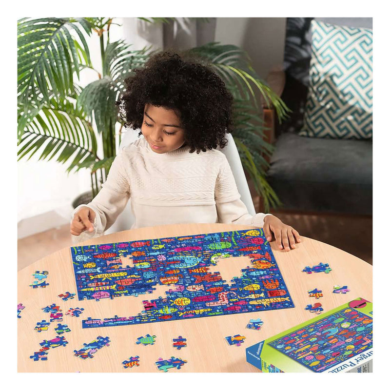 Load image into Gallery viewer, Ravensburger – funny fish friends – kinderpuzzel – 100 xxl stukjes
