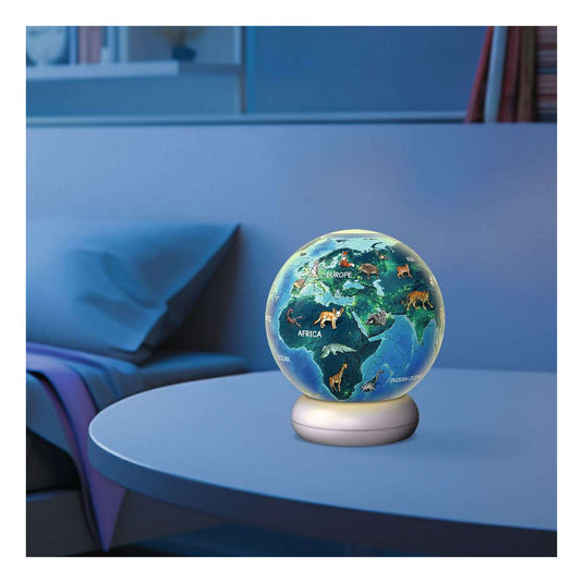 Ravensburger 3d puzzel nachtlamp de aarde bij nacht - 72st.