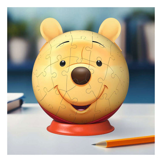 Ravensburger – disney winnie de pooh – 3d puzzle-ball met oren – 77 stukjes