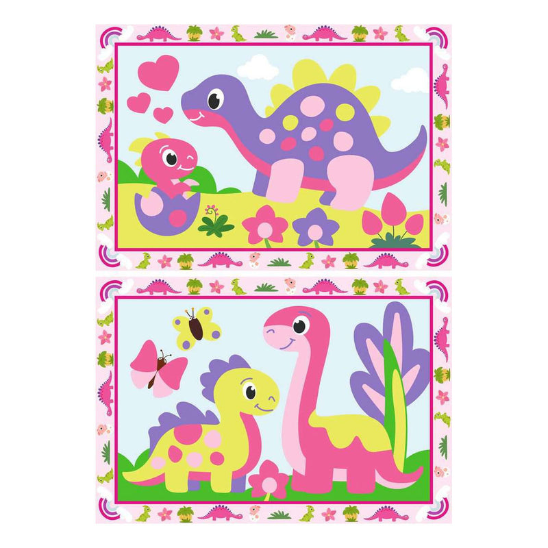 Load image into Gallery viewer, Ravensburger creart schilderen op nummer - kleurrijke dino's
