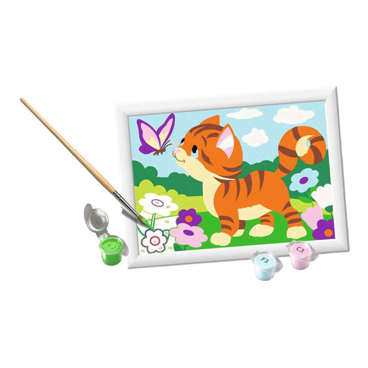 Ravensburger creart schilderen op nummer - kat met vlinder