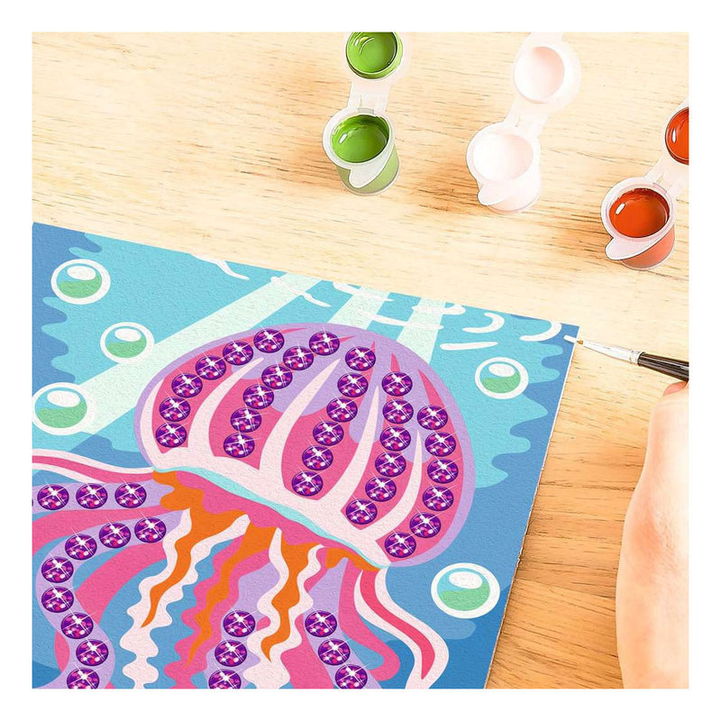 Load image into Gallery viewer, Ravensburger – creart: trendy jellyfish – schilderen op nummer
