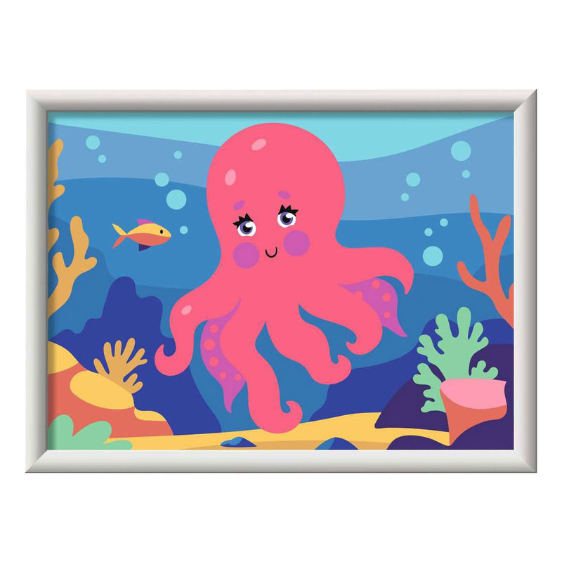 Load image into Gallery viewer, Ravensburger – creart: octopus (neon) – schilderen op nummer
