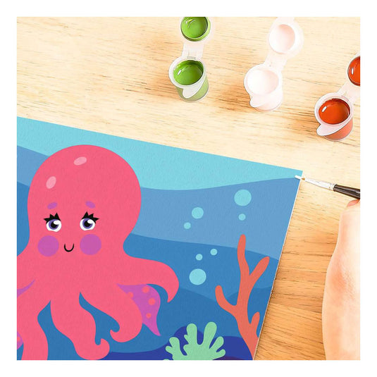 Ravensburger – creart: octopus (neon) – schilderen op nummer