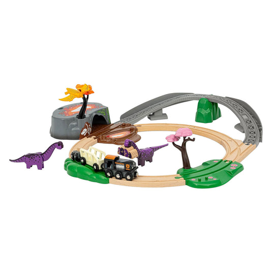 Brio treinbaan avonturenset - dinosaurus - 21-delig