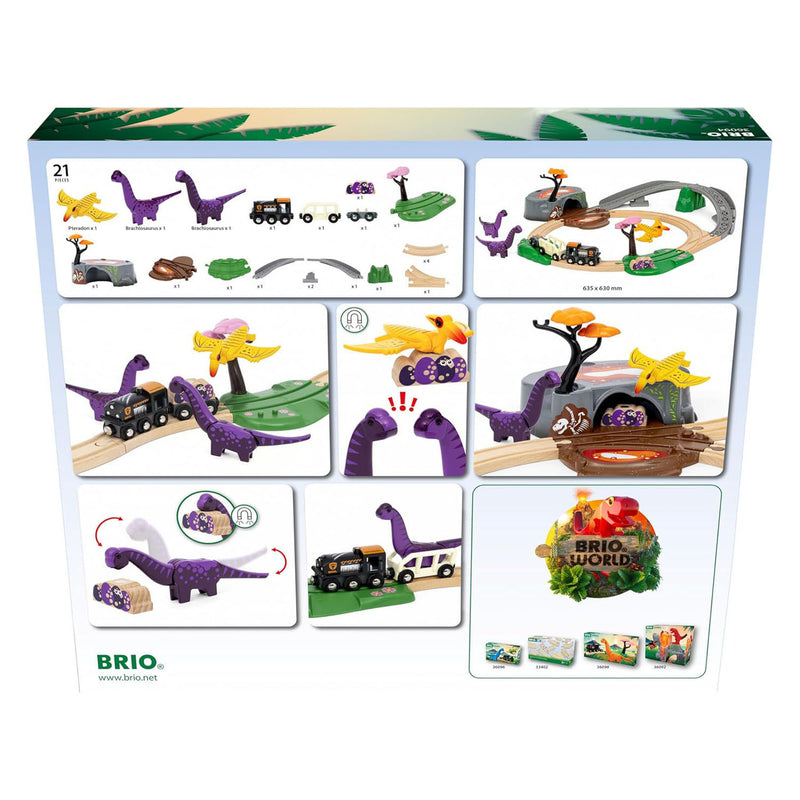 Load image into Gallery viewer, Ravensburger brio treinset dino avonturen set - 21dlg.
