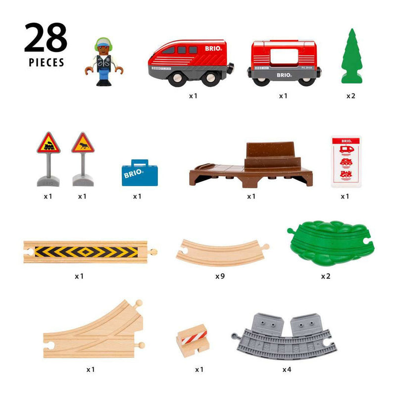 Load image into Gallery viewer, Ravensburger brio pullback trein set - 28dlg.

