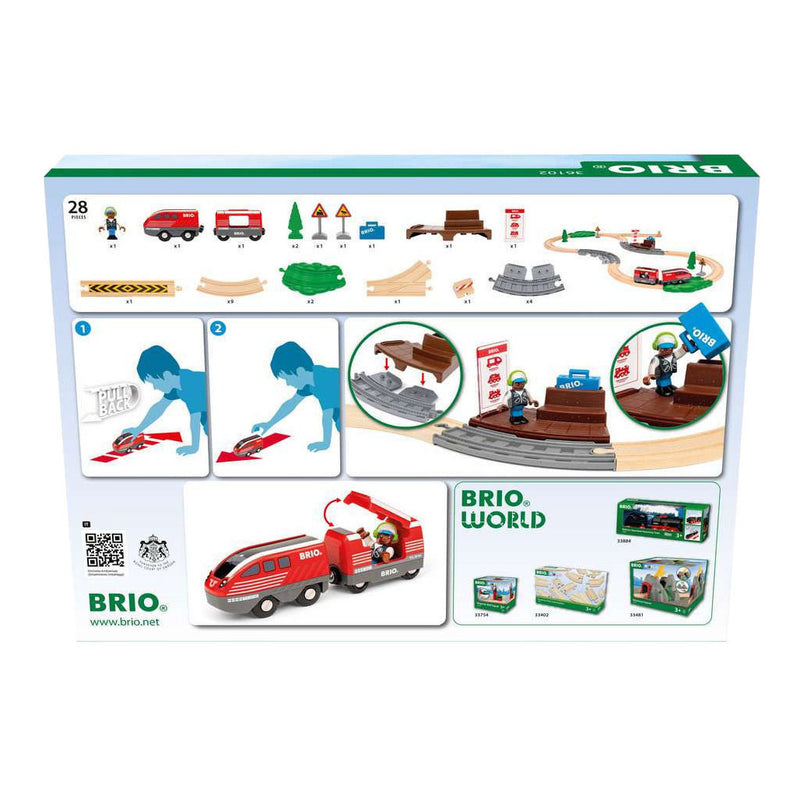 Load image into Gallery viewer, Ravensburger brio pullback trein set - 28dlg.
